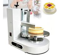 Machine professionnelle à glacer les gâteaux, machine à étaler la crème automatique à vitesse réglable,rotation avant/arrière, pour une utilisation domestique et commerciale en pâtisserie White