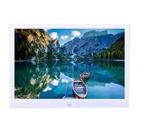 Machine publicitaire d'album Photo électronique de Cadre Photo numérique de 17/19/22 Pouces, Lecture en Boucle Photo, Personnalisation Haute définition, Usage Domestique et Commercial (Color : White