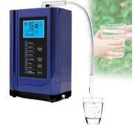 Machine Purificateur D'eau, Ioniseur D'eau, Jusqu'à +400~-500Mv Orp, Eau Acide Alcaline Ph3.5-10.5, Système De Filtration D'eau Alcaline Domestique, 8000Litres Par Filtre, Réglages D'eau(Blue)