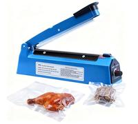 Machine Sceller Chaud Manuel, Impulse Scelleuse Thermique, Thermoscelleuse pour Étanchéité Nourriture, Machine Souder Portable, Soudeuse pour Sacs Plastique Aliments PE/PP (300 mm)
