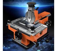 Machine semi-automatique de gaufrage de plaques métalliques pour plaques nominatives, plaques d'identité - Imprimante de précision pour estampage et marquage de feuilles métalliques de 2 mm