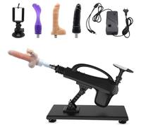 Machine Sexuelle avec Ventouse et Support pour Chat,Masturbateur Machine avec 3XLR Stimulateur Clitoridien Godemichets Plug Anal Toys,Toýs Couple