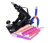Machine sexuelle, fonctionnement automatique, grand gode noir, F