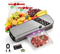 machine sous vide alimentaire,appareil mise sous vide alimentaire,vacuum sealer,Nouveau modèle 2026,Doté d'une fonction de stérilisation UV et de 100 sacs sous vide pour une fraîcheur longue durée.