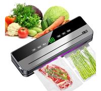 Machine Sous Vide Alimentaire: Appareil Sous Vide Alimentaire avec Mode Sec et Humide 6 Fonctions, Sous Videuse Alimentaire avec 10 Sacs Sous Vide