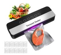 Machine Sous Vide Alimentaire: Machine Sous Vide Multifonctionnelle, Appareil De Mise Sous Vide Pour La Cuisson Sous Vide Et La Conservation Des Aliments Frais, Y 10 Compris Les Sacs Sous Vide