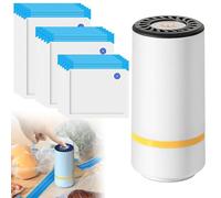 Machine Sous Vide Alimentaire, Scelleur Sous Vide Automatique, Portable Scellant Sous Vide Avec 15 Sacs Sous Vide, Appareil Sous Vide Alimentaire Sous Videuse Alimentaire Pour Conservation Aliments