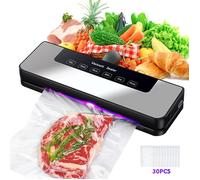 Machine Sous Vide Alimentaire,Sous Videuse Alimentaire pour Aliments Secs et Humides,Automatisé Machine Sous Vide avec 30 Sacs