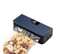 Machine Sous Vide Alimentaire, Sous Videuse Alimentaire Pour Le Mode Sec/Moist Avec Affichage LED, Appareil Sous-Vide Alimentaires Rechargeable, Mini Scelleuse De Sacs Pour Chips, Collations