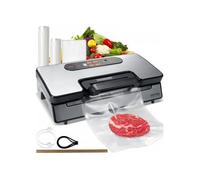 Machine sous Vide pour Aliments Secs Humides 90 kPa Appareil de Mise sous Vide 130 W Scelleuse Multifonctionnelle Auto Manuel