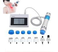 Machine Thérapie Par Ondes Choc, Appareil Thérapie Par Ondes Choc ED Avec 1 Poignée Et 7 Sondes, Fréquence Réglable 1-18Hz Et Énergie 10-300MJ, Profondément Dans La Peau 8cm, Non Invasive