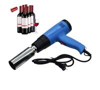 Machine thermorétractable portable, thermorégulation continue 1600 W, 50-550 ℃ pour rétrécissement de capsules en PVC et emballage de bouteilles de vin