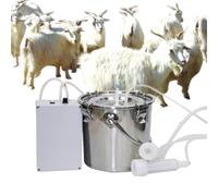 Machine Traire éLectrique pour Vaches Et Moutons (3L/5L/10L/14L) Pompe Vide éLectrique PulséE avec 2 Gobelets Traite Et 1 Seau Acier Inoxydable pour Vaches LaitièRes, Moutons Et ChèVres(Sheep,10L)