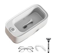 MACHINE ULTRASONICA CHILES - Appareil de soin des yeux portable | Unité de nettoyage de bijoux multifonctionnels avec fréquence 45000 Hz, rondelle sonore lunettes montres et petits accessoires qui