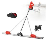 Machine Vibrante Pour Chape En BéTon - Vibrateur à Ciment Alimenté Par Batterie Avec RèGle De Nivellement, Pour Un Nivellement Et Un Compactage Efficaces,2mDualmotors-1battery