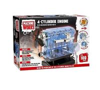 Machine Works MWH04ARR Kit de Construction de Moteur de Voiture à Essence 4 cylindres avec Sons et éclairage réels, Plus de 100 pièces, 10 Ans et Plus
