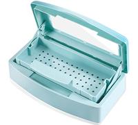 Machine-Ya Plateau de stérilisation en plastique, boîte de stérilisation, plateau de stérilisation pour outils de nail art, boîte de stérilisation pour salon de manucure (bleu)