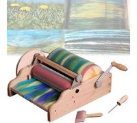 Machinemanuellefeutre Laine,machine À Carderplanchemélangelaine Avec Brosse Nettoyage Et Poinçon, Diamètre Du Tambour 315mm,écart Rouleau Réglable Et Pasdent,machine À Carder À Tambour,pourfibre