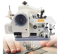 Machines à ourlet à point aveugle portables, Hemmer professionnel à l'aveugle avec 10 aiguilles, vitesse maximale de 1200 tr/min, tangage d'aiguille 3-8 mm, couture et machine à broder