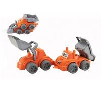Machines de construction 2pcs plastic free running