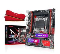 MACHINIST Carte mère X99 + (2 x 8 Go) 16 Go DDR4 RAM, carte mère LGA 2011-V3 pour serveur avec 2 x 8 Go PC4-2133 CL15 DIMM Non-ECC 1,2 V mémoire pour ordinateur de bureau (PCIe 3.0, double M.2, 4