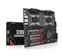 MACHINIST X99 Carte mère double processeur, Intel (5e/6e génération) LGA 2011-V3 pour serveur d'ordinateur (E-ATX, PCIe 3.0, DDR4, Dual LAN, M.2, SATA 6 Go/s) pour Intel Core i7, XEON E5 V3/V4 Series