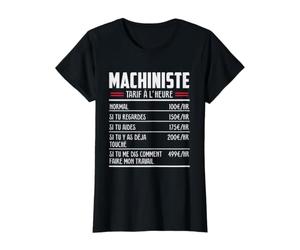 Machiniste Métier Idée Cadeau Humour pour Machiniste T-Shirt Graphique avec Valeur