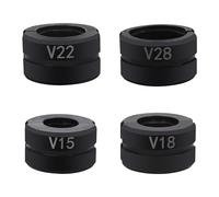 Mâchoire à sertir V15 ~ V28 - Profil V pour 15 mm, 18 mm, 22 mm, m, 28 mm - Insert de mâchoire à sertir adapté pour le pressage de tuyaux en cuivre utilisés dans les domaines de l'électricité, noir