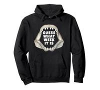 Mâchoire de Grand Requin Blanc Guess What Week it is Sweat à Capuche