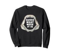 Mâchoire de Grand Requin Blanc Guess What Week it is Sweatshirt