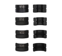 Mâchoire de sertissage V15 ~ V28 - Profil V pour V15/18/22/28 mm - Insert de mâchoire à sertir - Convient pour tubes en cuivre, acier Cr45, pour pinces à sertir mécaniques/hydrauliques