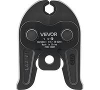 Mâchoire de sertissage VEVOR V12, mâchoire de 12 mm pour tubes en acier inoxydable de type V, mâchoires de sertissage en acier, compatibles avec les outils de sertissage standard, idéales pour les sys