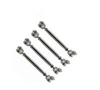 Mâchoire et mâchoire de tendeur à corps fermé en acier inoxydable 316 M5 M6 M8, vis gréement for garde-corps câbles, 4 pièces(M8)