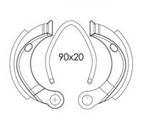 MACHOIRE FREIN CYCLO TEKNIX AV/AR (GRIMECA) ADAPT. 103 SPX/RCX/SP/MVL M/MBK -