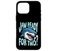 Mâchoire prête pour ce design pour un fan de blagues d'animaux Coque pour iPhone 16 Pro Max
