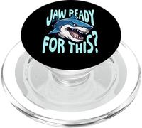 Mâchoire prête pour ce design pour un fan de blagues d'animaux PopSockets PopGrip pour MagSafe