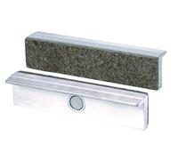 Mâchoires d’étau/mâchoires de protection à angle droit, planes-parallèles, aimants spéciaux intégrés, convient pour étau, Matériau :polyuréthane, 4665275