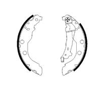 Mâchoires de frein 0 986 487 549 BOSCH pour PEUGEOT 406 406 Break