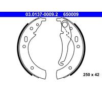 1x Jeu de mâchoires de frein ATE 03.0137-0009.2 convient pour BMW