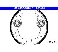 ATE Jeu de mâchoires de frein 03.0137-0015.2 pour Fiat, Lancia, Seat, Autobianchi, Abarth