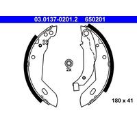 Mâchoires de frein 03.0137-0201.2 ATE pour PEUGEOT RENAULT