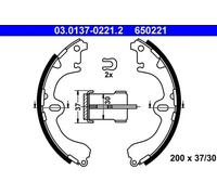 Mâchoires de frein 03.0137-0221.2 ATE pour TOYOTA COROLLA Liftback COROLLA