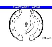 Mâchoires de frein 03.0137-0247.2 ATE pour BMW 3 3 Coupé 3 Compact