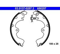 Mâchoires de frein 03.0137-0257.2 ATE pour TOYOTA STARLET PASEO Coupé