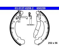ATE Mâchoires de frein 03.0137-0259.2 pour VW LT 28-35 I Autobus/Autocar