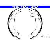 Mâchoires de frein 03.0137-0261.2 ATE pour CITROËN PEUGEOT