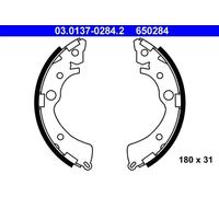 Mâchoires de frein 03.0137-0284.2 ATE pour HONDA CRX III CIVIC V Hatchback