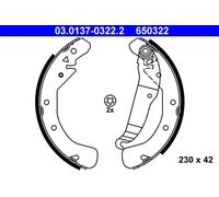 Mâchoires de frein 03.0137-0322.2 ATE pour OPEL ASTRA F Break ASTRA G Break