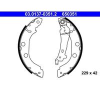 Mâchoires de frein 03.0137-0351.2 ATE pour NISSAN RENAULT