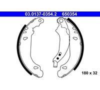 Mâchoires de frein 03.0137-0354.2 ATE pour PEUGEOT 206+ 206 Van
